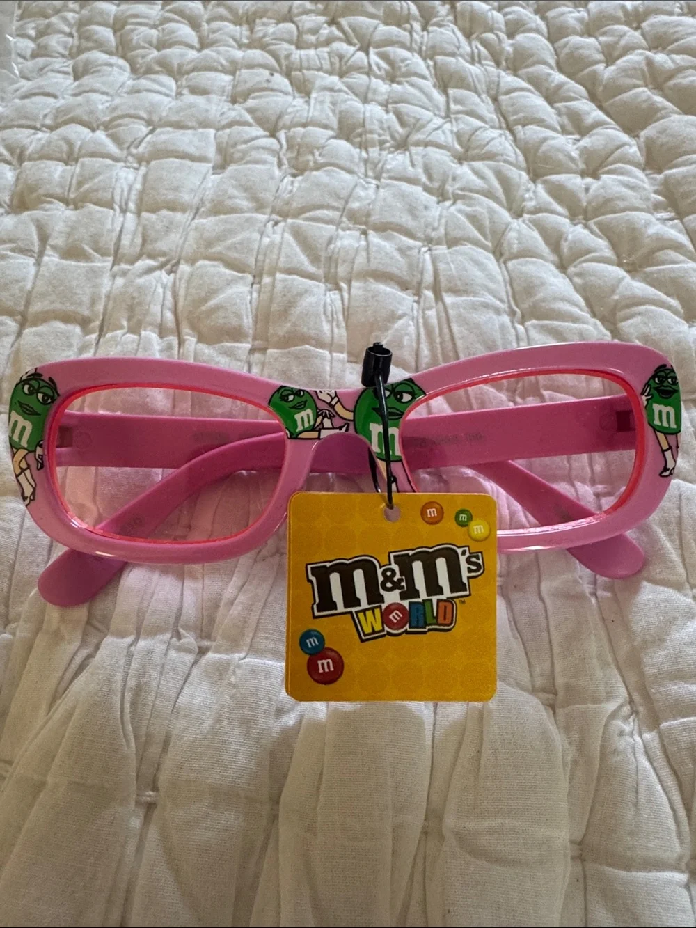 M&M'S Pink Kids Character Sunglasses with Green M&M Accents